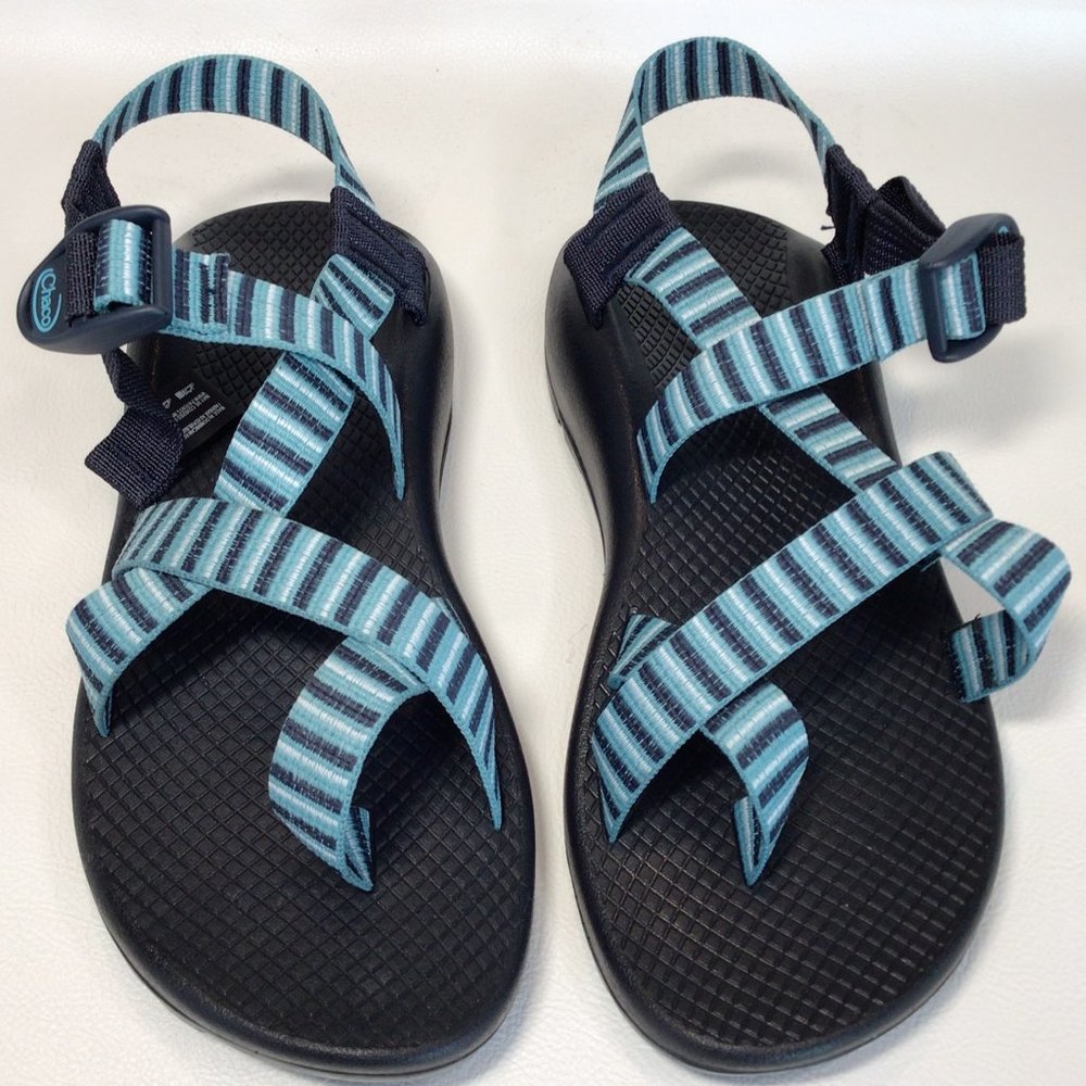 Chaco Sandals Z/2 Blue Stripe Women Size 8 NEW